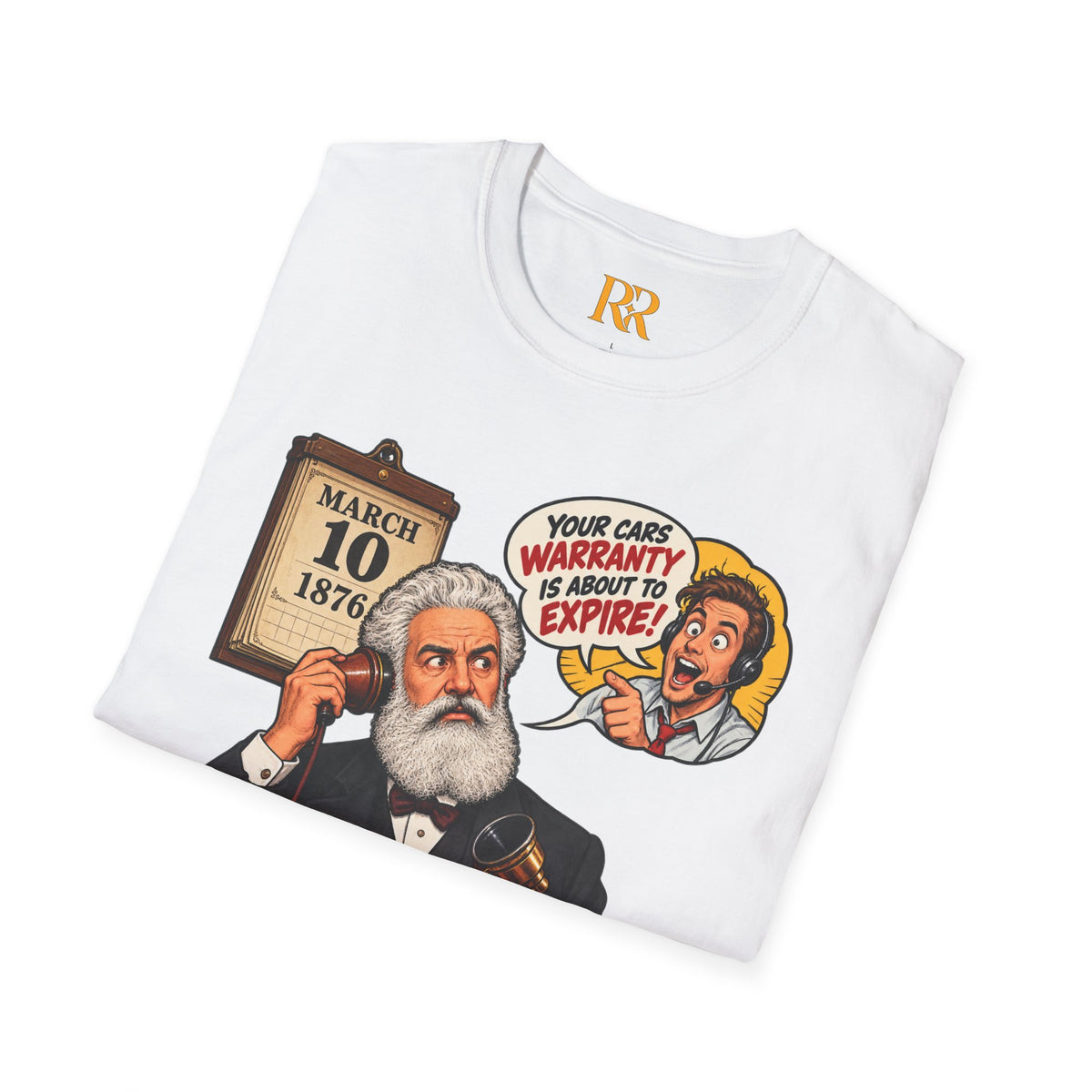 Alexander Graham Bell Telephone Patent T-Shirt – March 10, 1876 History Gift
