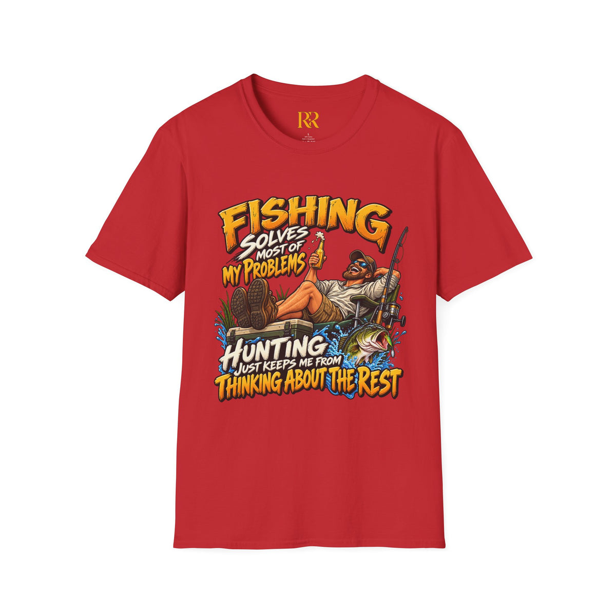 Fishing Solves Most of My Problems Hunting T-Shirt