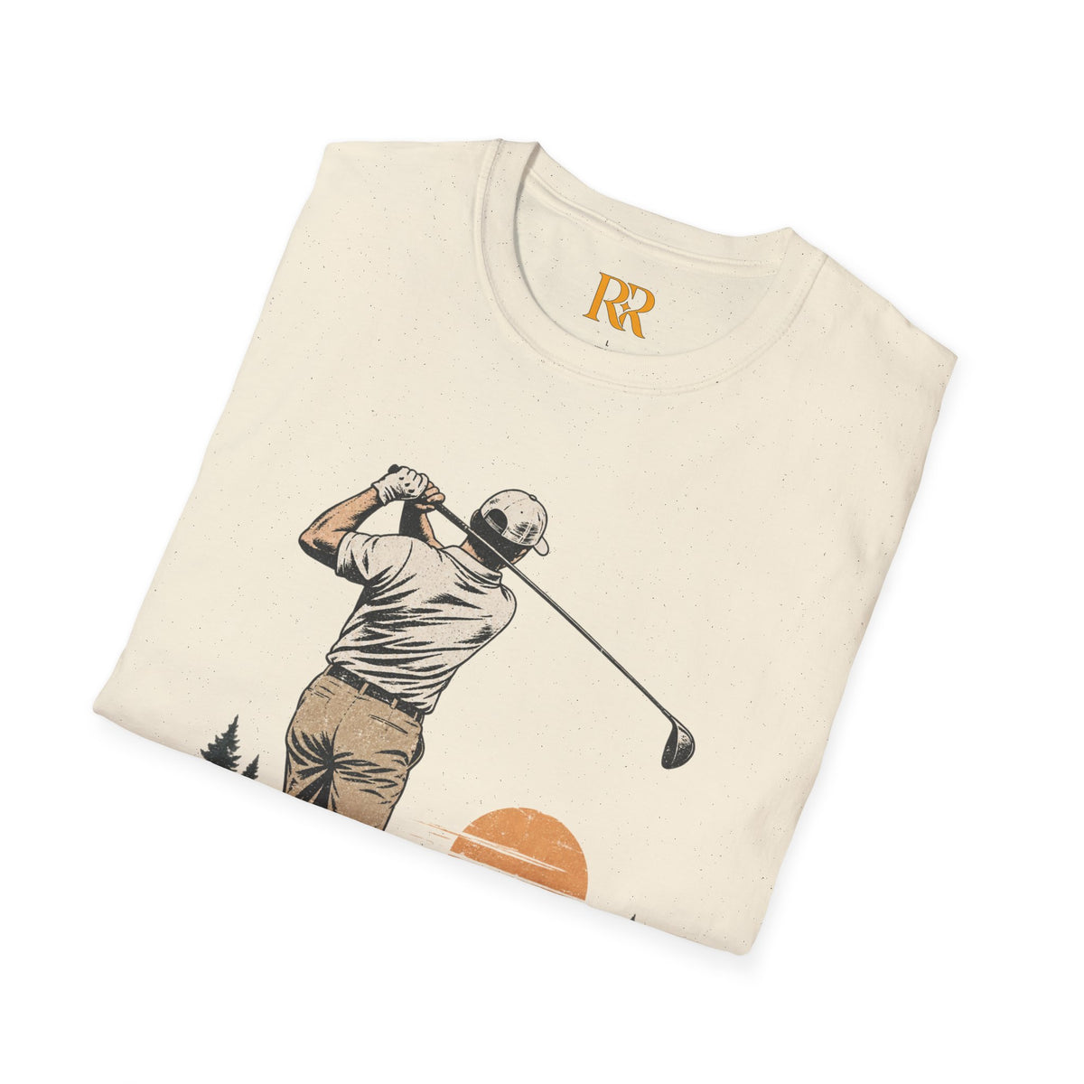 Vintage Golfer Sunset Fairway T-Shirt