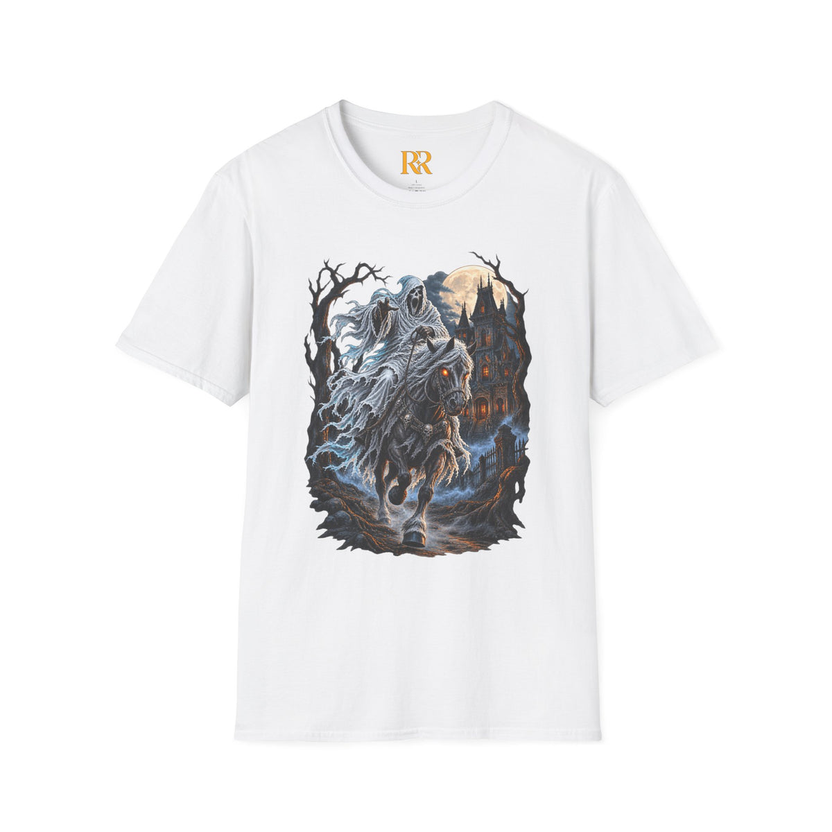 Dark Fantasy Grim Reaper Castle T-Shirt
