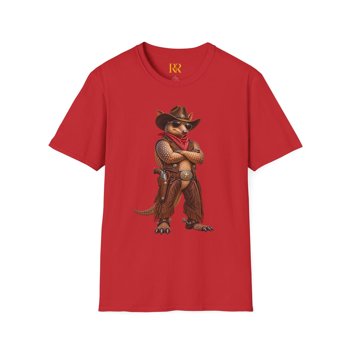 Cowboy Armadillo Western Graphic T-Shirt