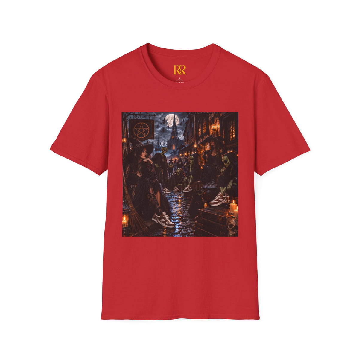 Dark Gothic Medieval Tavern Scene T-Shirt