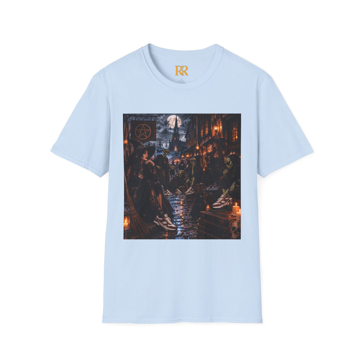 Dark Gothic Medieval Tavern Scene T-Shirt