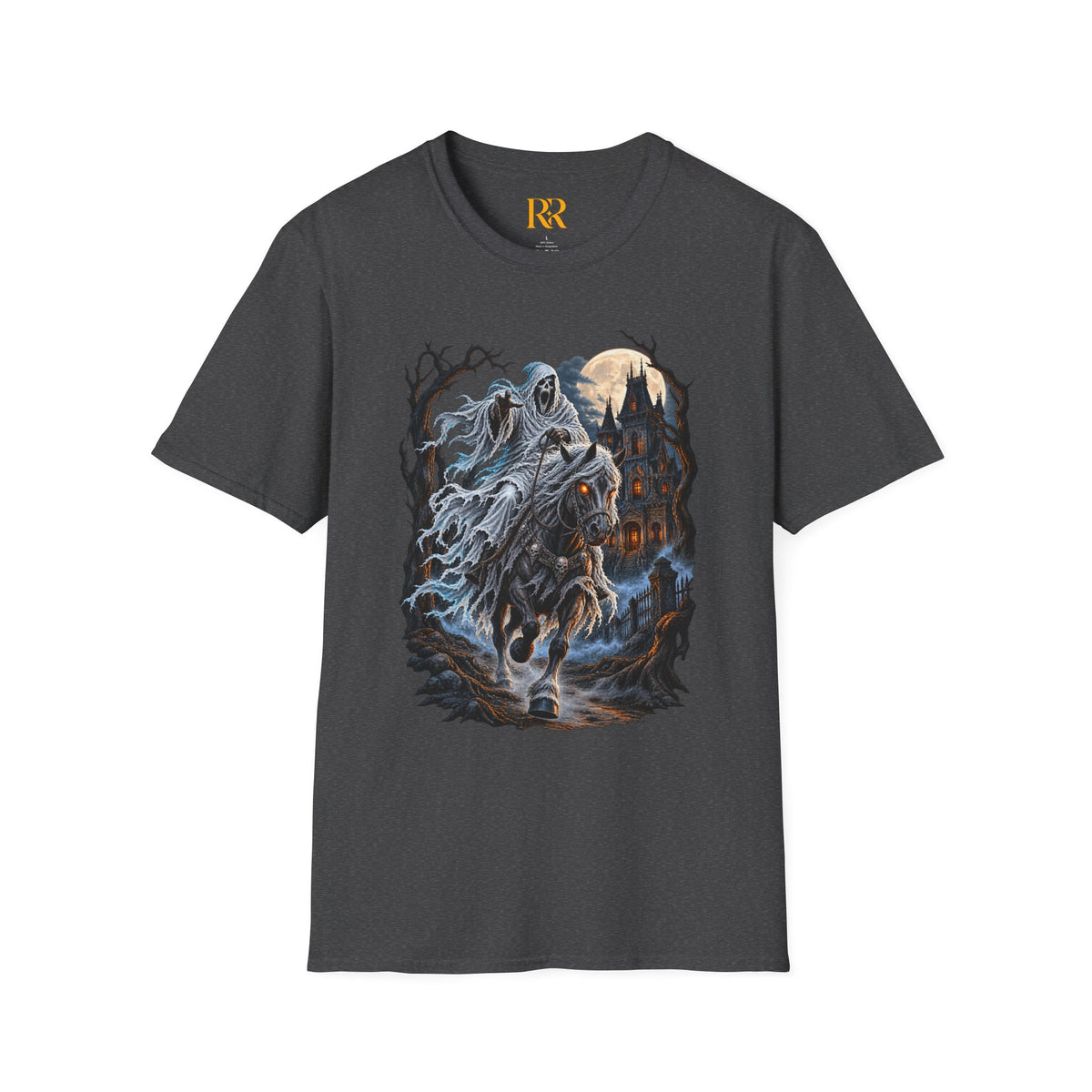 Dark Fantasy Grim Reaper Castle T-Shirt