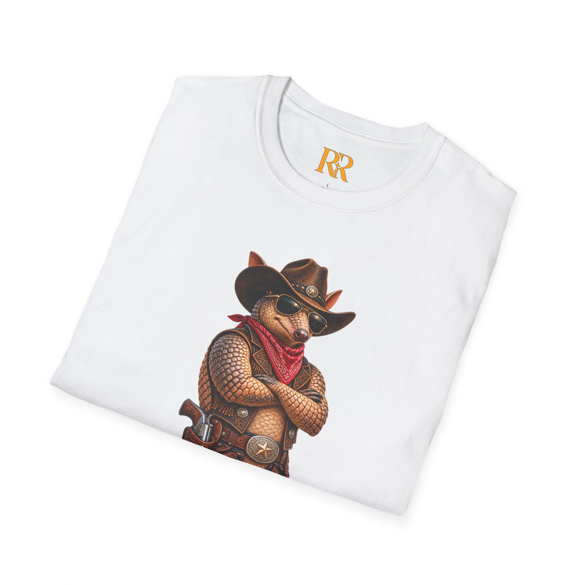 Cowboy Armadillo Western Graphic T-Shirt