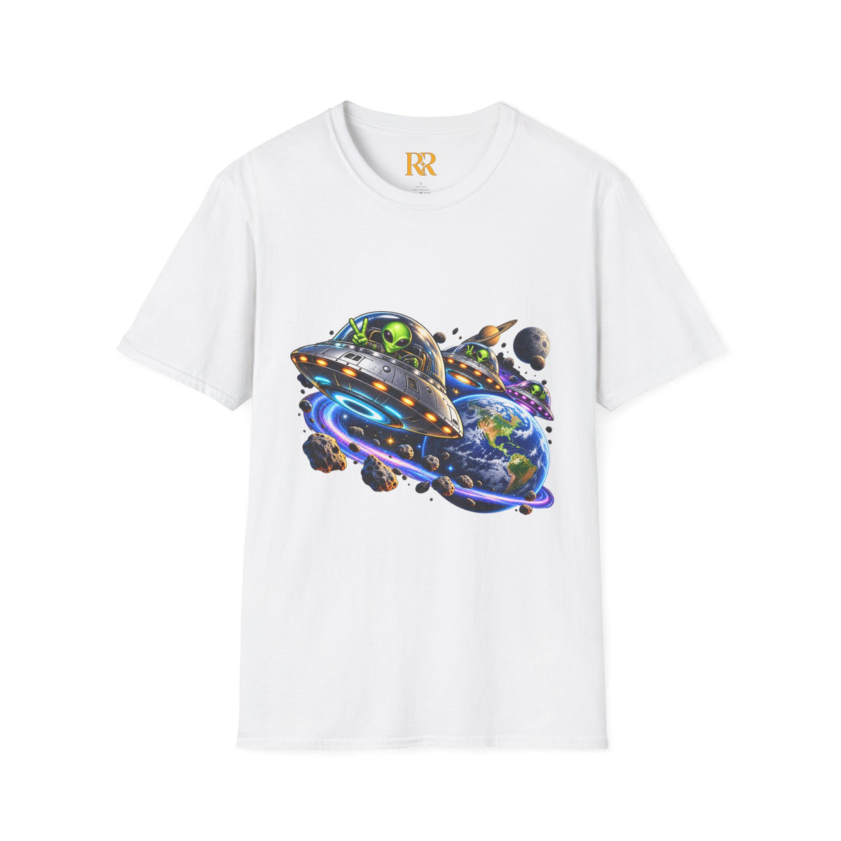 Cosmic UFO Alien Space Adventure T-Shirt