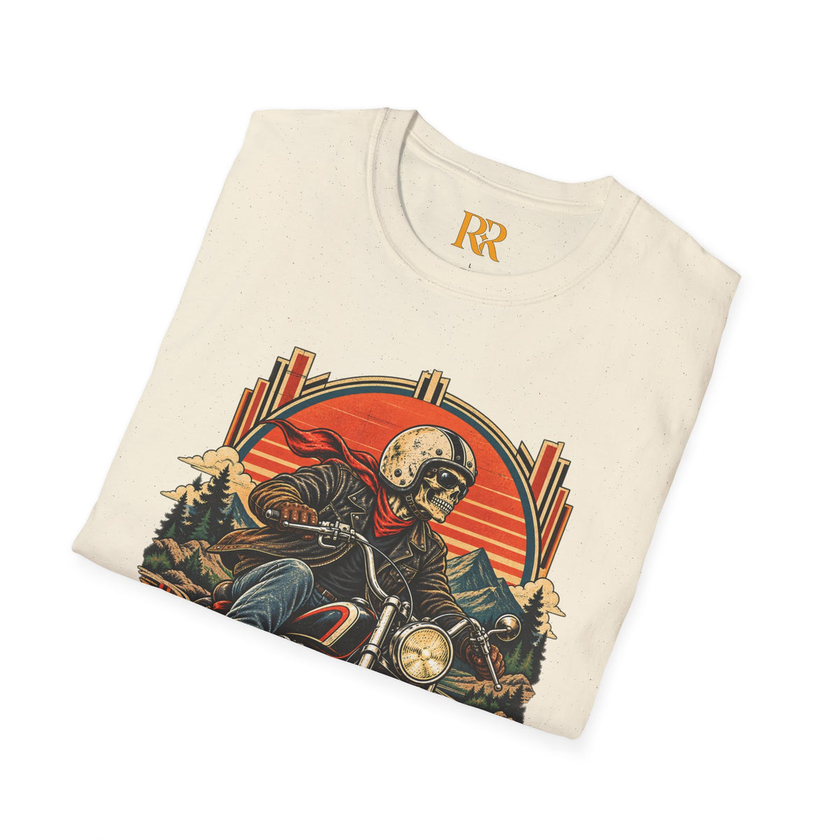 Skeleton Biker Motorcycle T-Shirt