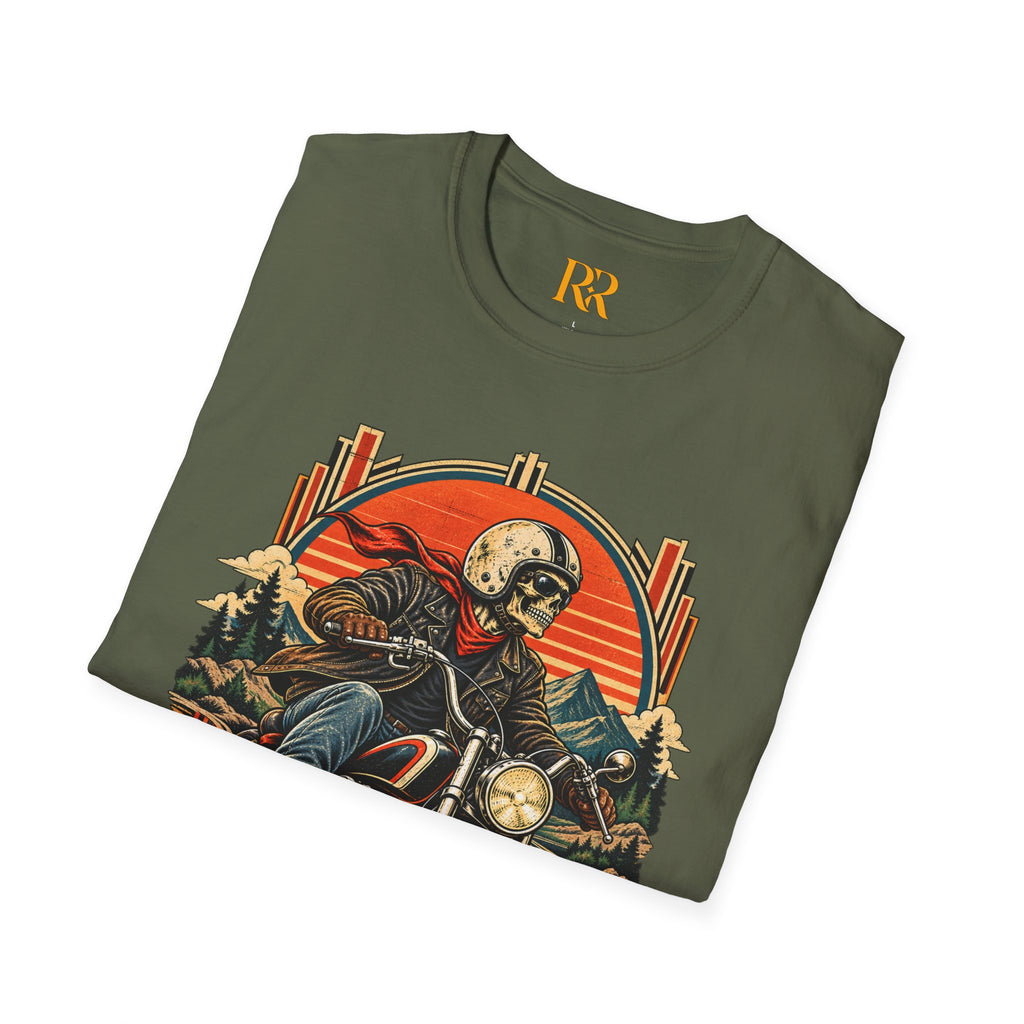 Skeleton Biker Motorcycle T-Shirt