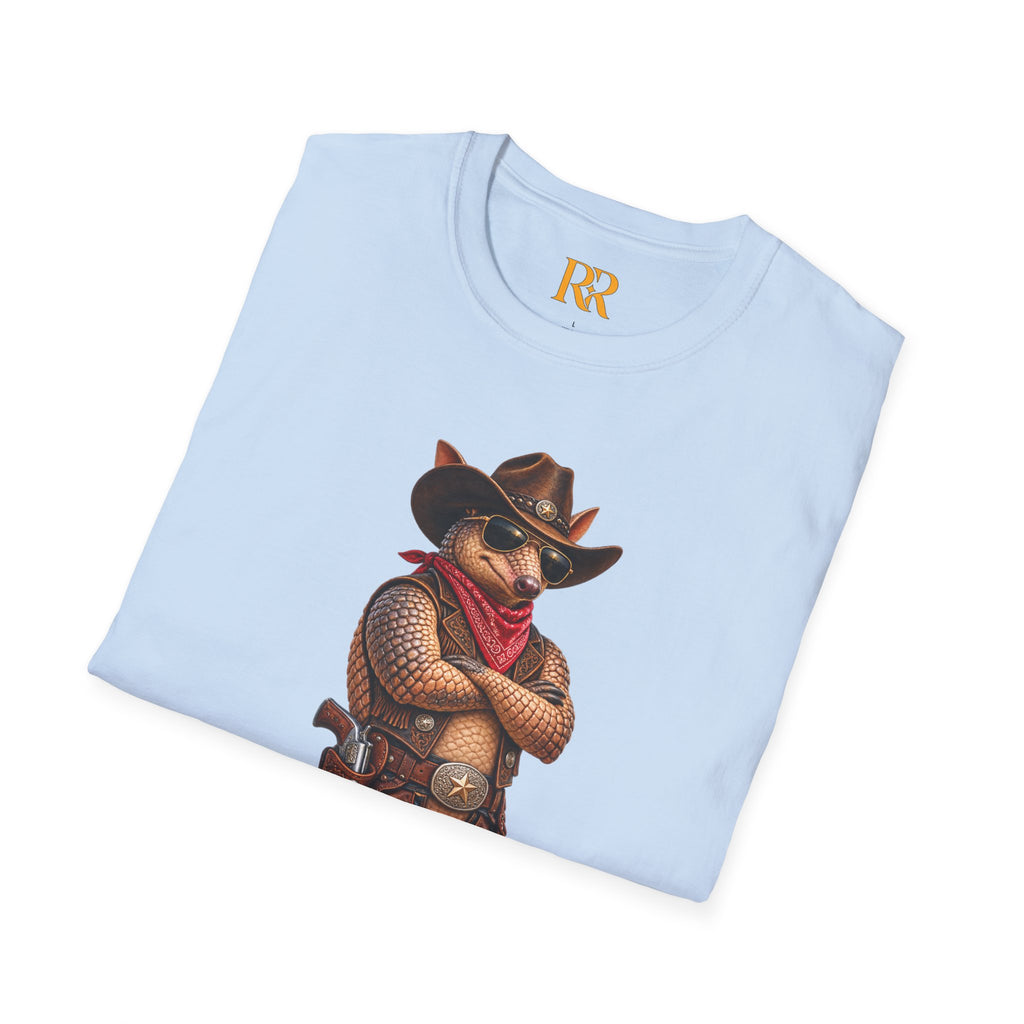 Cowboy Armadillo Western Graphic T-Shirt