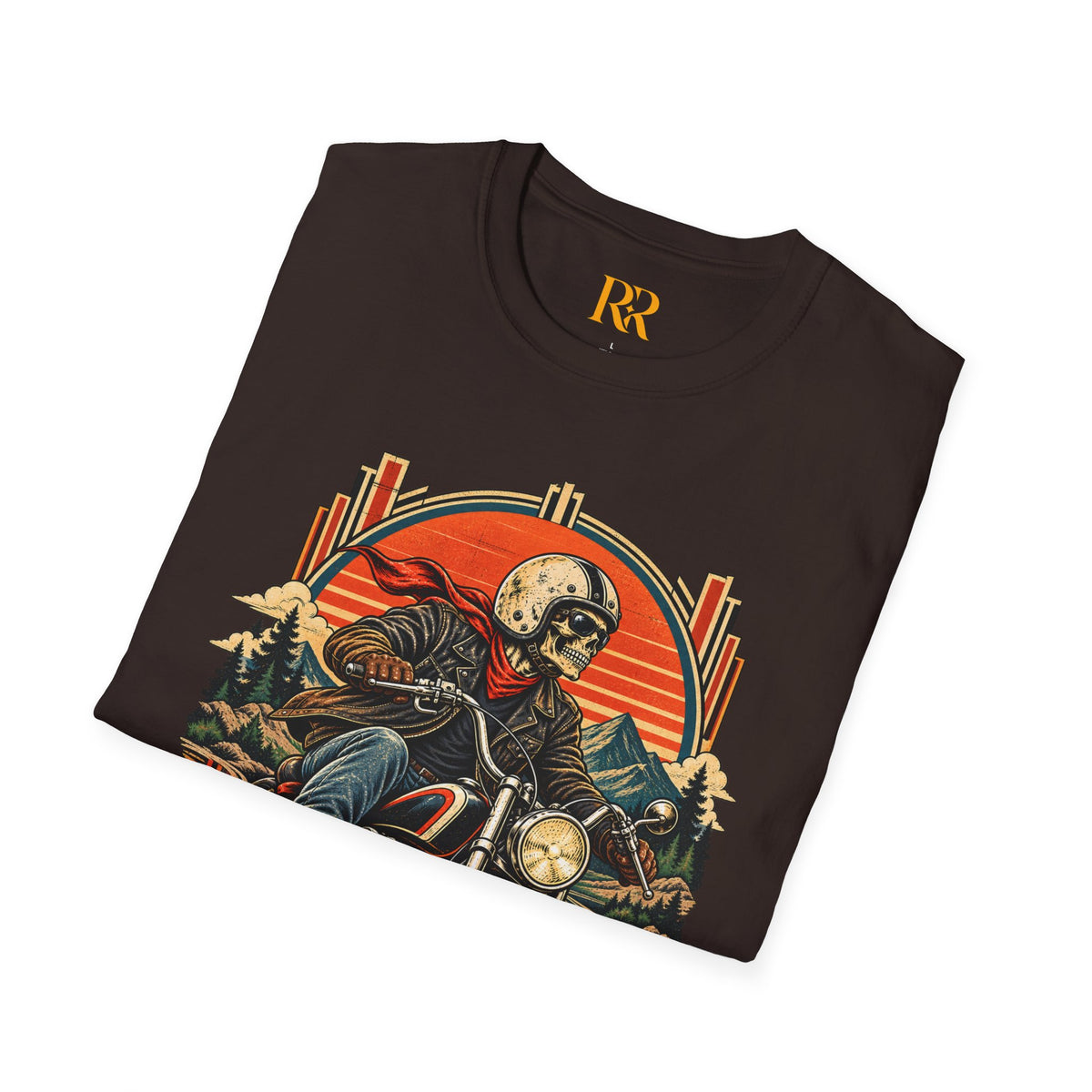 Skeleton Biker Motorcycle T-Shirt