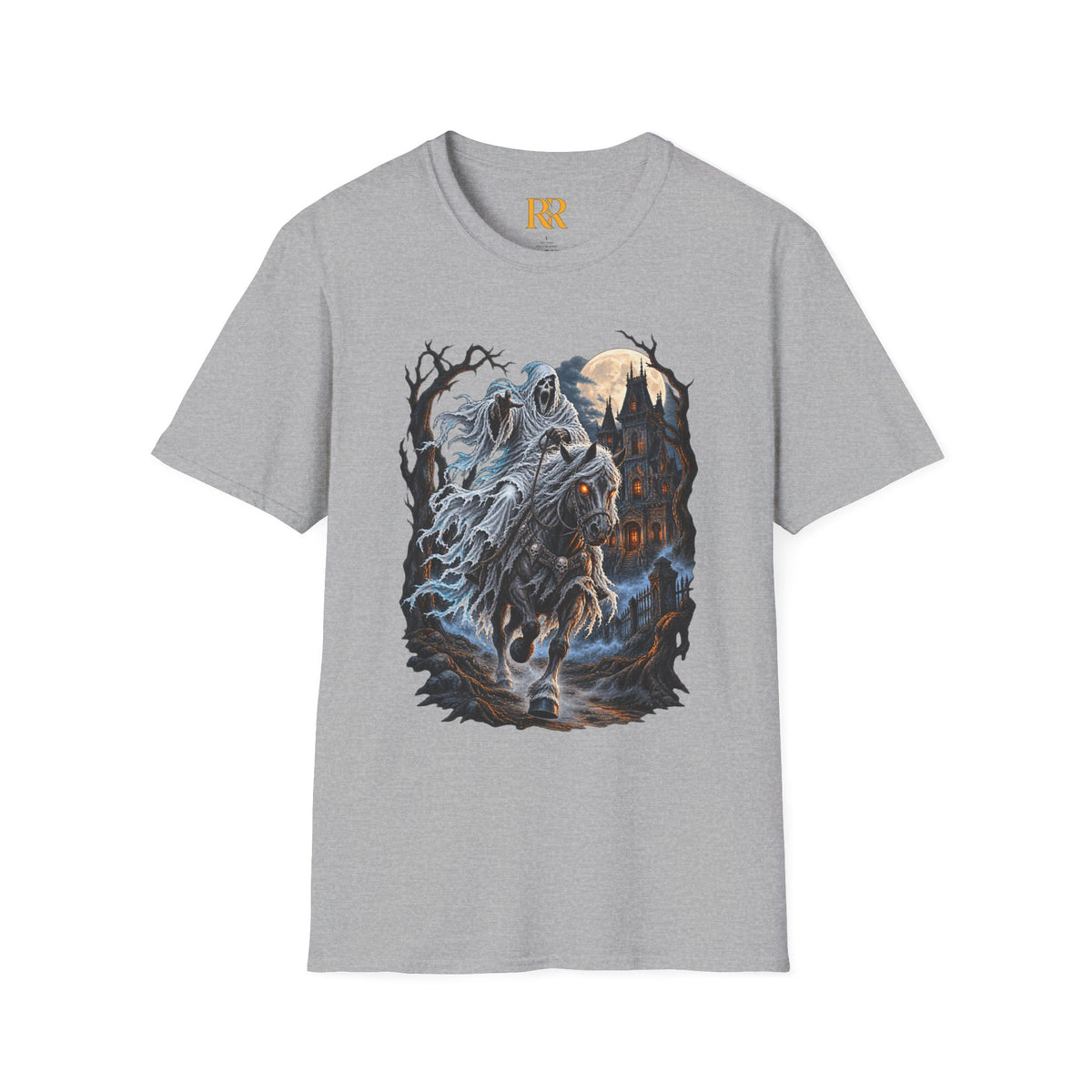 Dark Fantasy Grim Reaper Castle T-Shirt