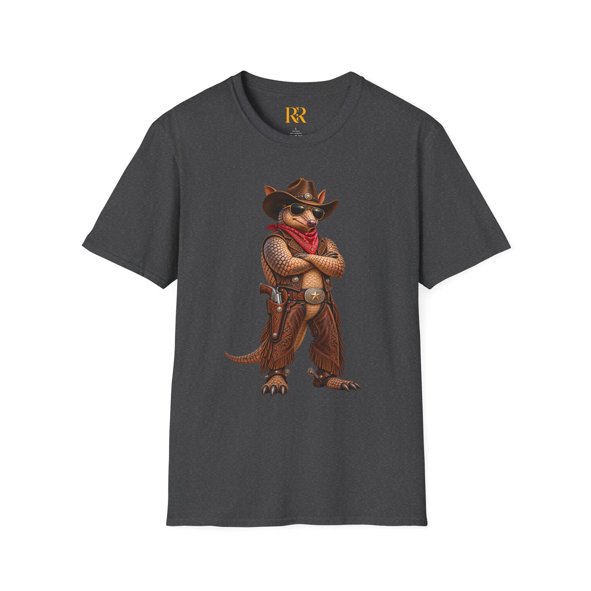 Cowboy Armadillo Western Graphic T-Shirt
