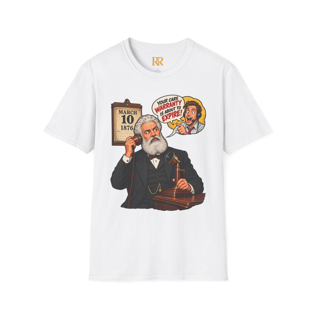 Alexander Graham Bell Telephone Patent T-Shirt – March 10, 1876 History Gift