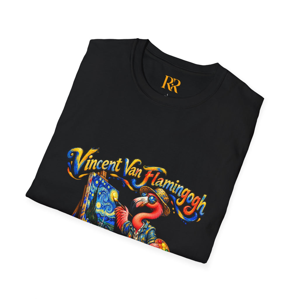 Vintage Flamingo Artist T-Shirt