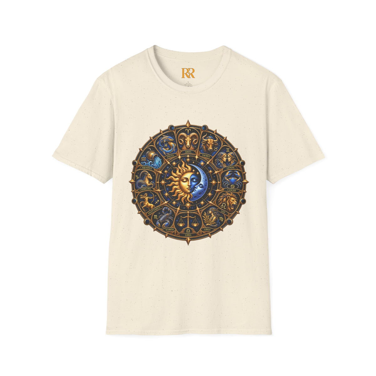 Celestial Sun and Moon Mandala T-Shirt