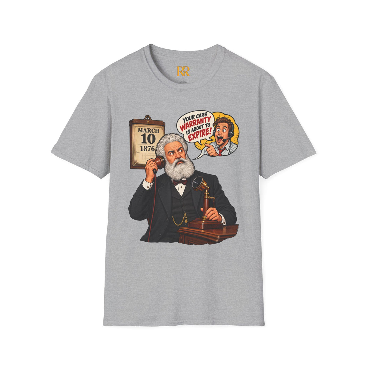 Alexander Graham Bell Telephone Patent T-Shirt – March 10, 1876 History Gift