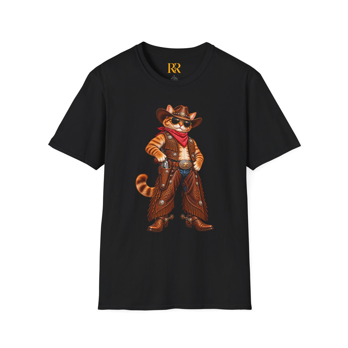 Funny Cowboy Cat T-Shirt – Western Animal Graphic Tee