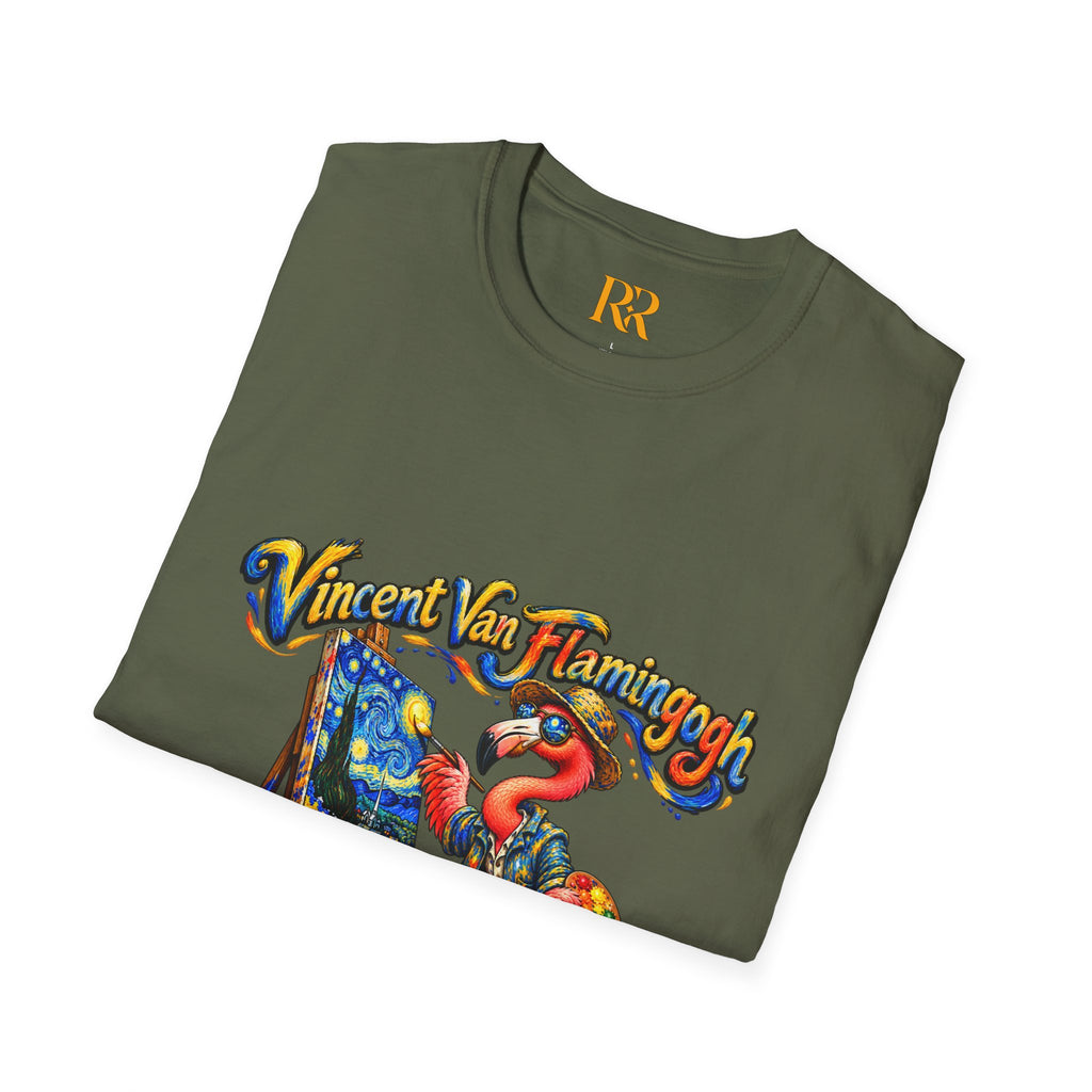 Vintage Flamingo Artist T-Shirt