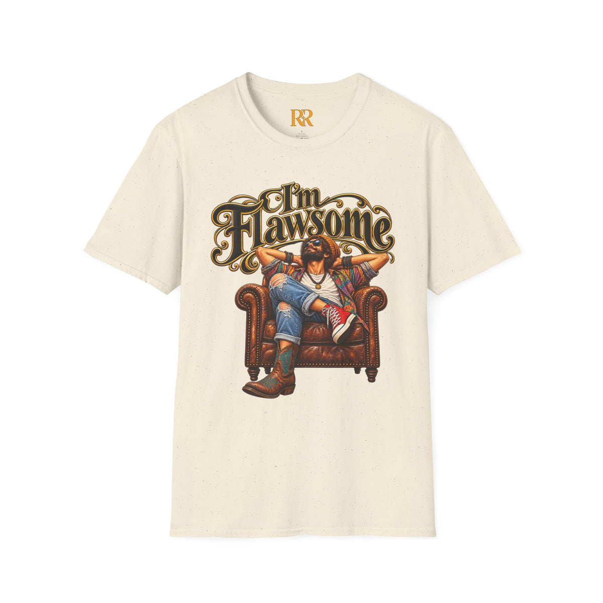 Flawsome Funny Western Cowboy Graphic T-Shirt