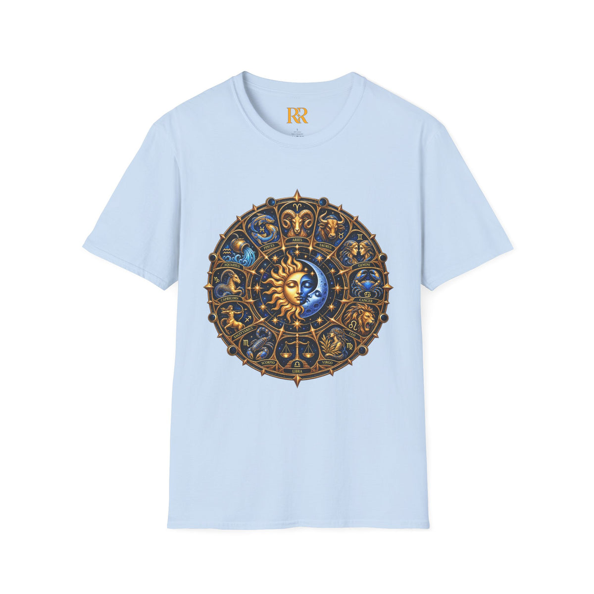 Celestial Sun and Moon Mandala T-Shirt