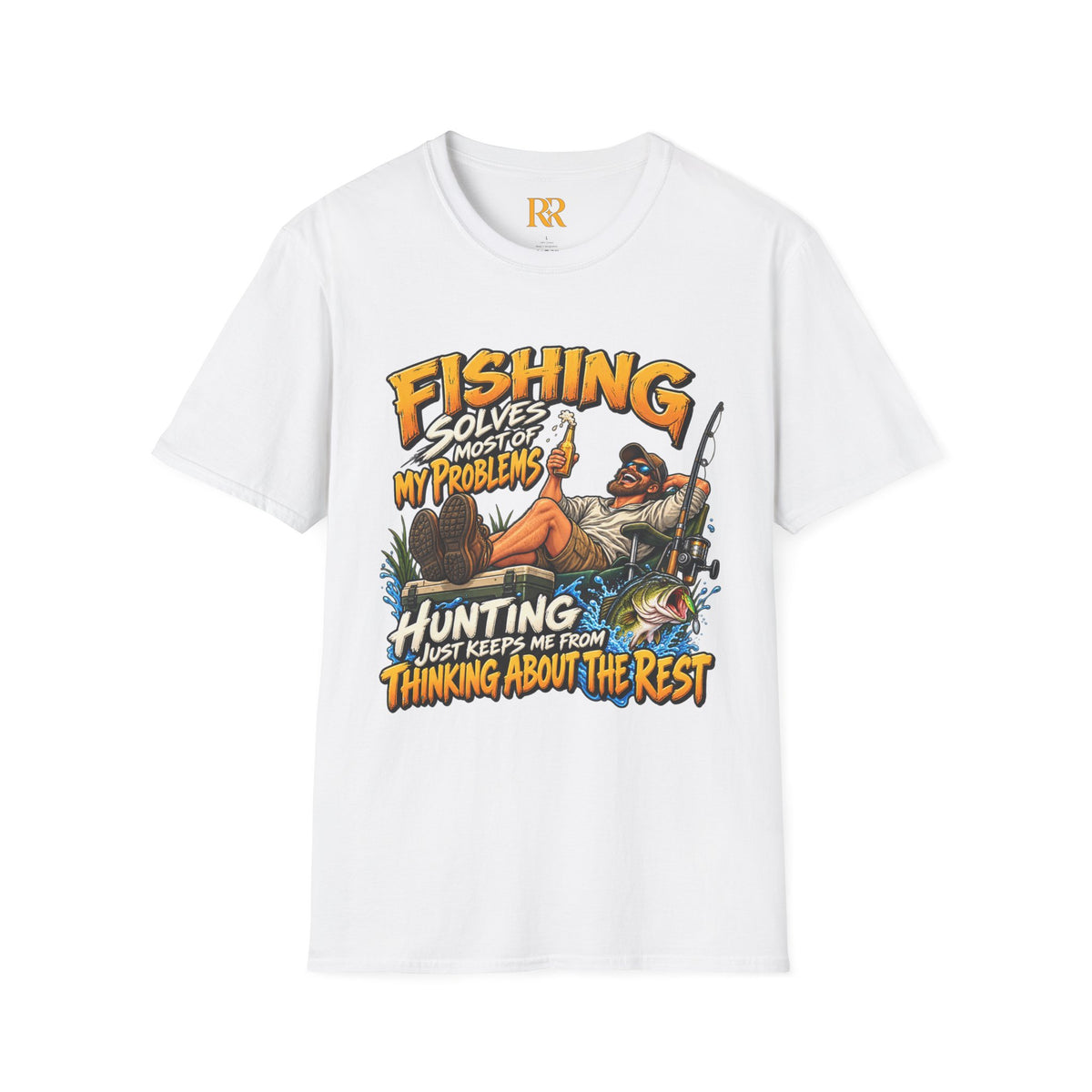 Fishing Solves Most of My Problems Hunting T-Shirt