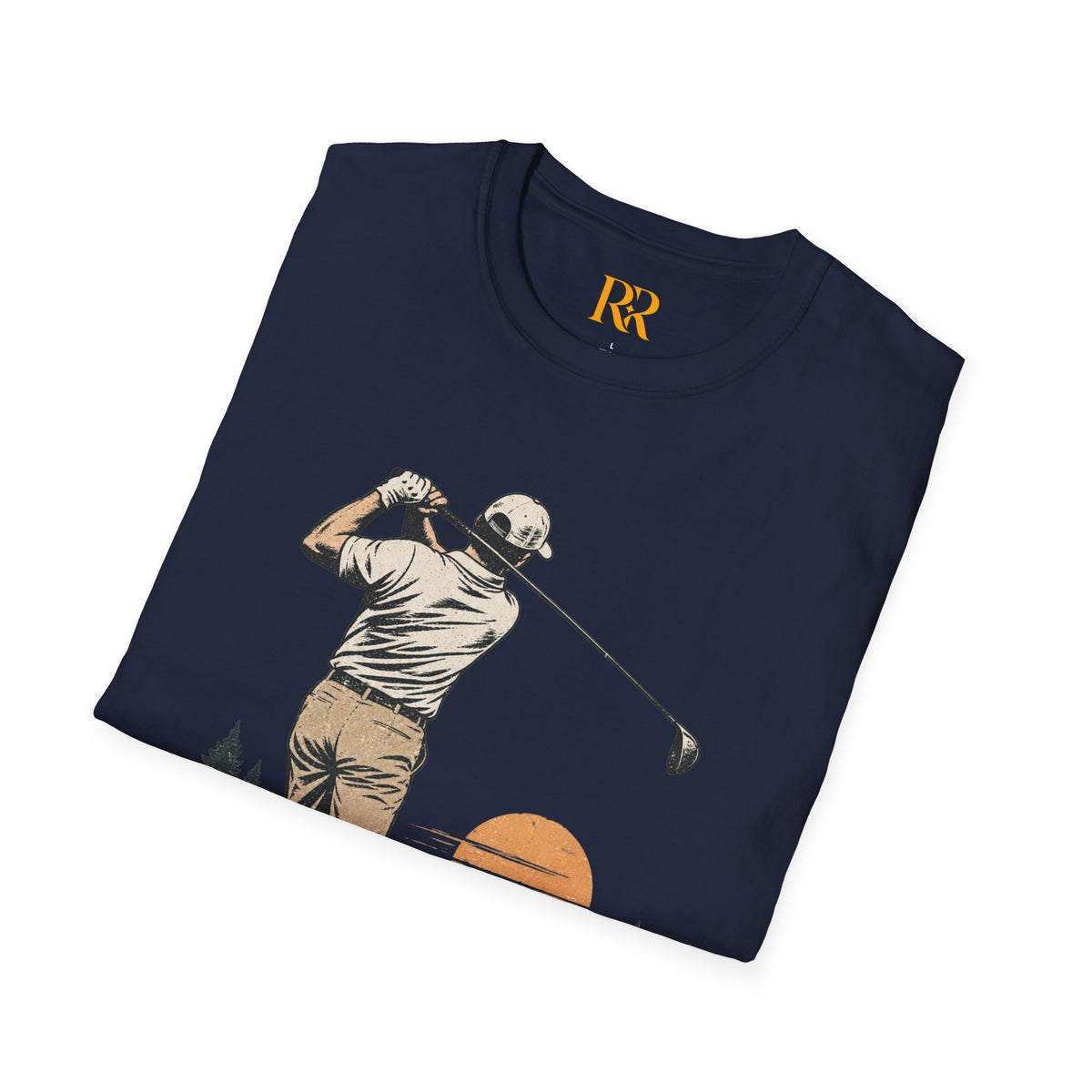 Vintage Golfer Sunset Fairway T-Shirt