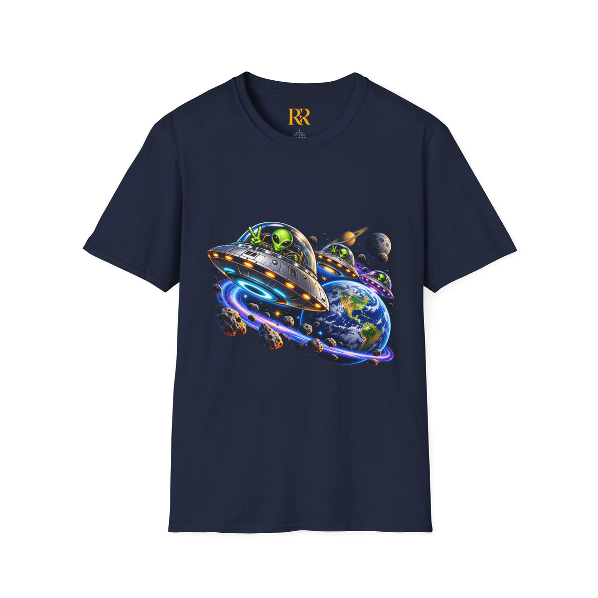 Cosmic UFO Alien Space Adventure T-Shirt