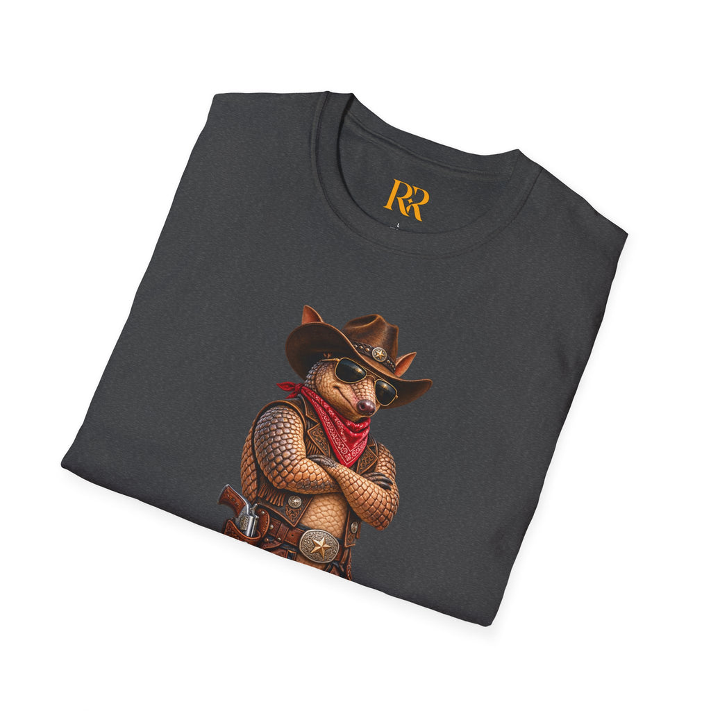 Cowboy Armadillo Western Graphic T-Shirt