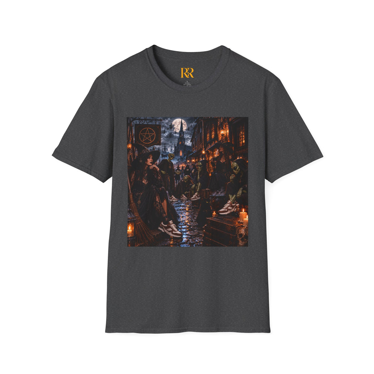 Dark Gothic Medieval Tavern Scene T-Shirt