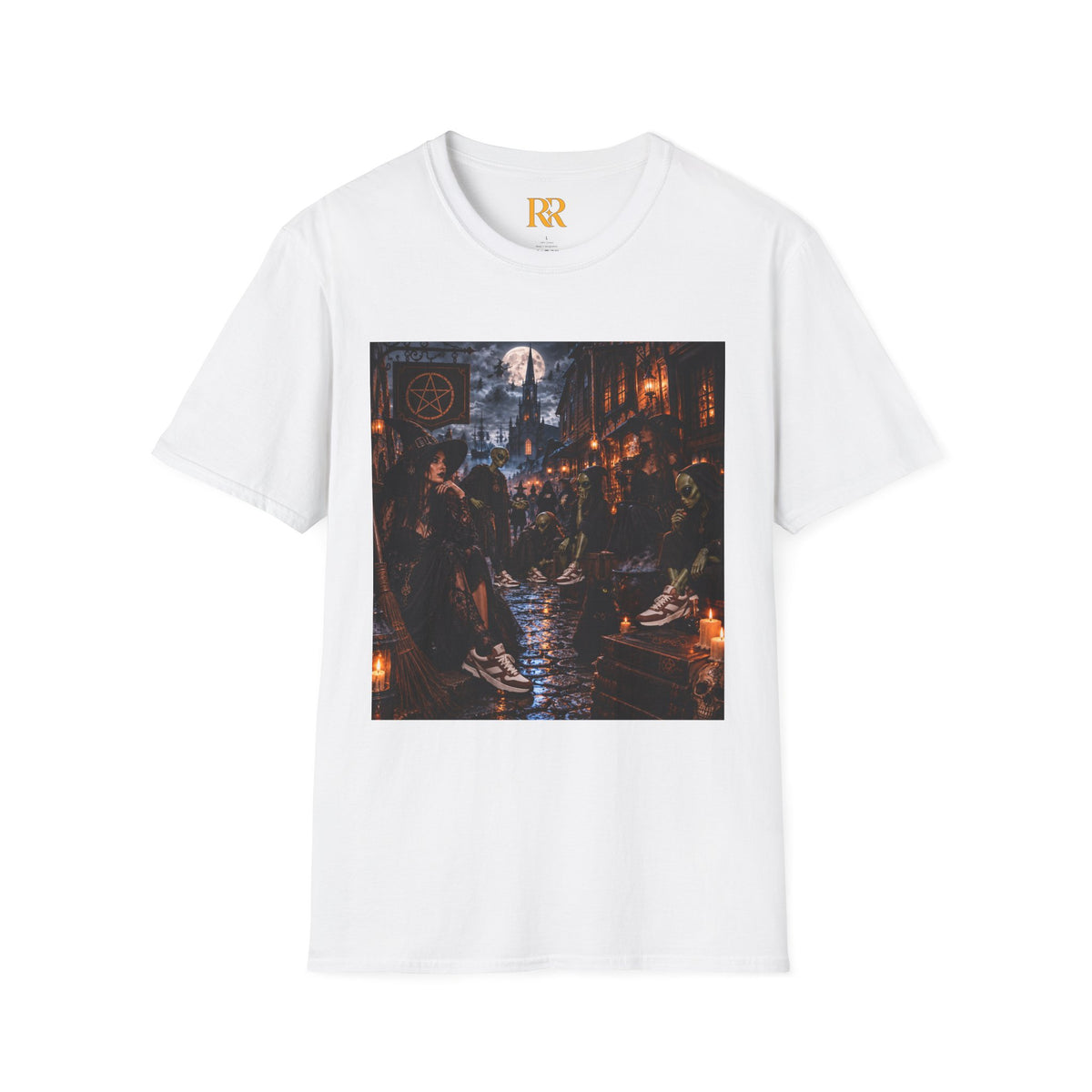 Dark Gothic Medieval Tavern Scene T-Shirt
