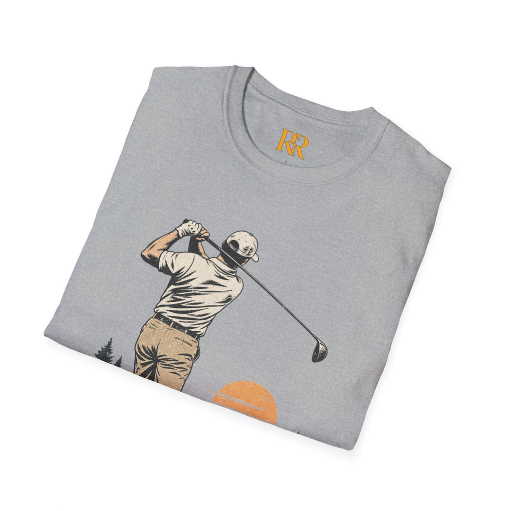 Vintage Golfer Sunset Fairway T-Shirt