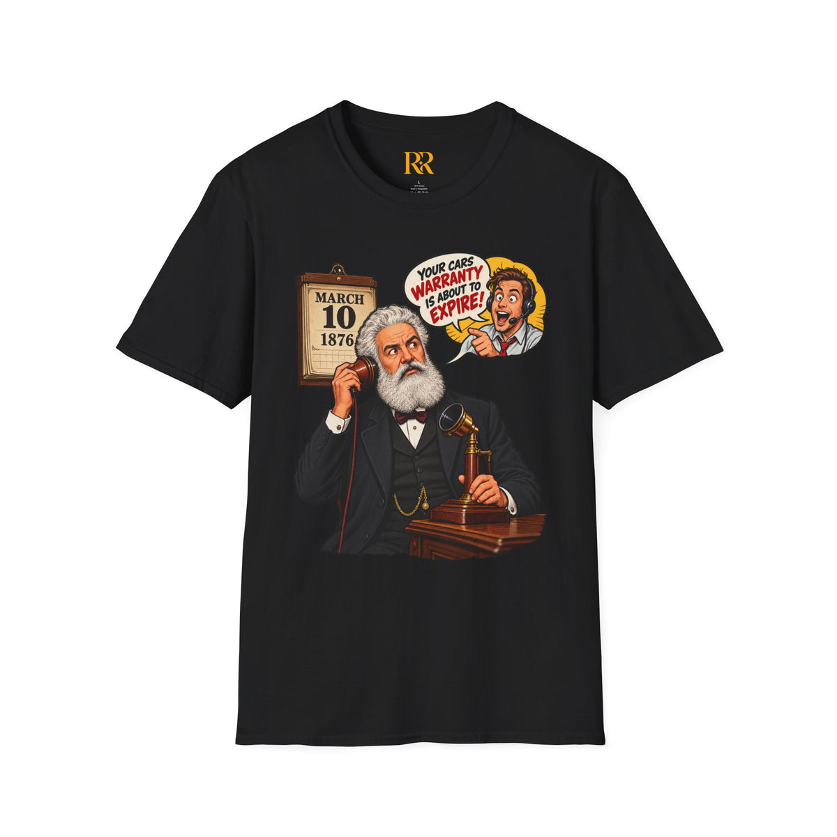 Alexander Graham Bell Telephone Patent T-Shirt – March 10, 1876 History Gift