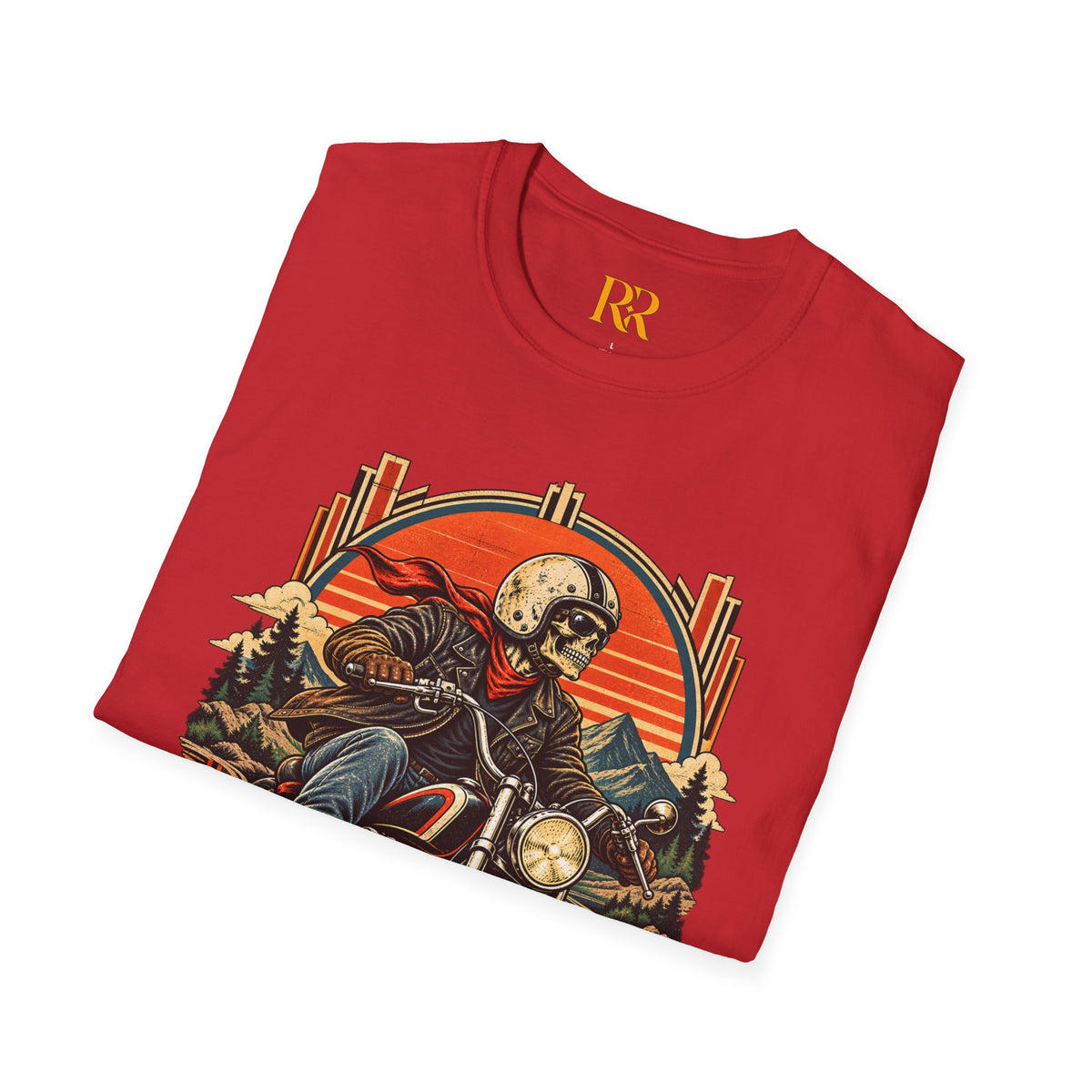 Skeleton Biker Motorcycle T-Shirt