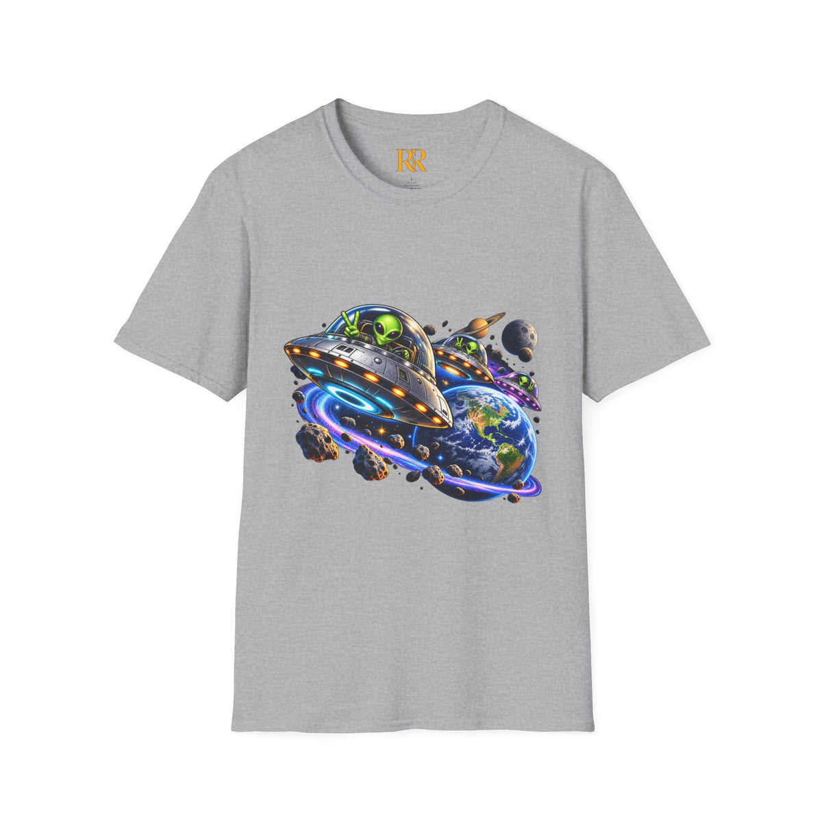 Cosmic UFO Alien Space Adventure T-Shirt