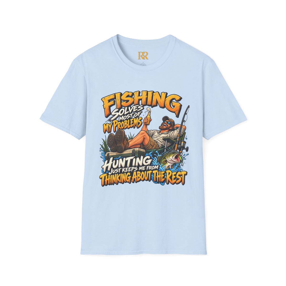 Fishing Solves Most of My Problems Hunting T-Shirt
