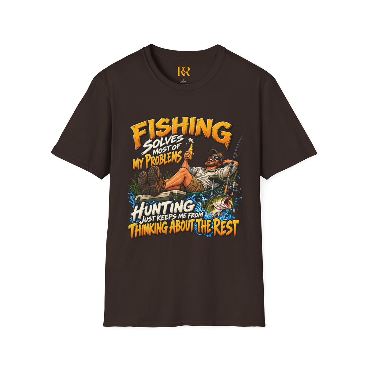 Fishing Solves Most of My Problems Hunting T-Shirt