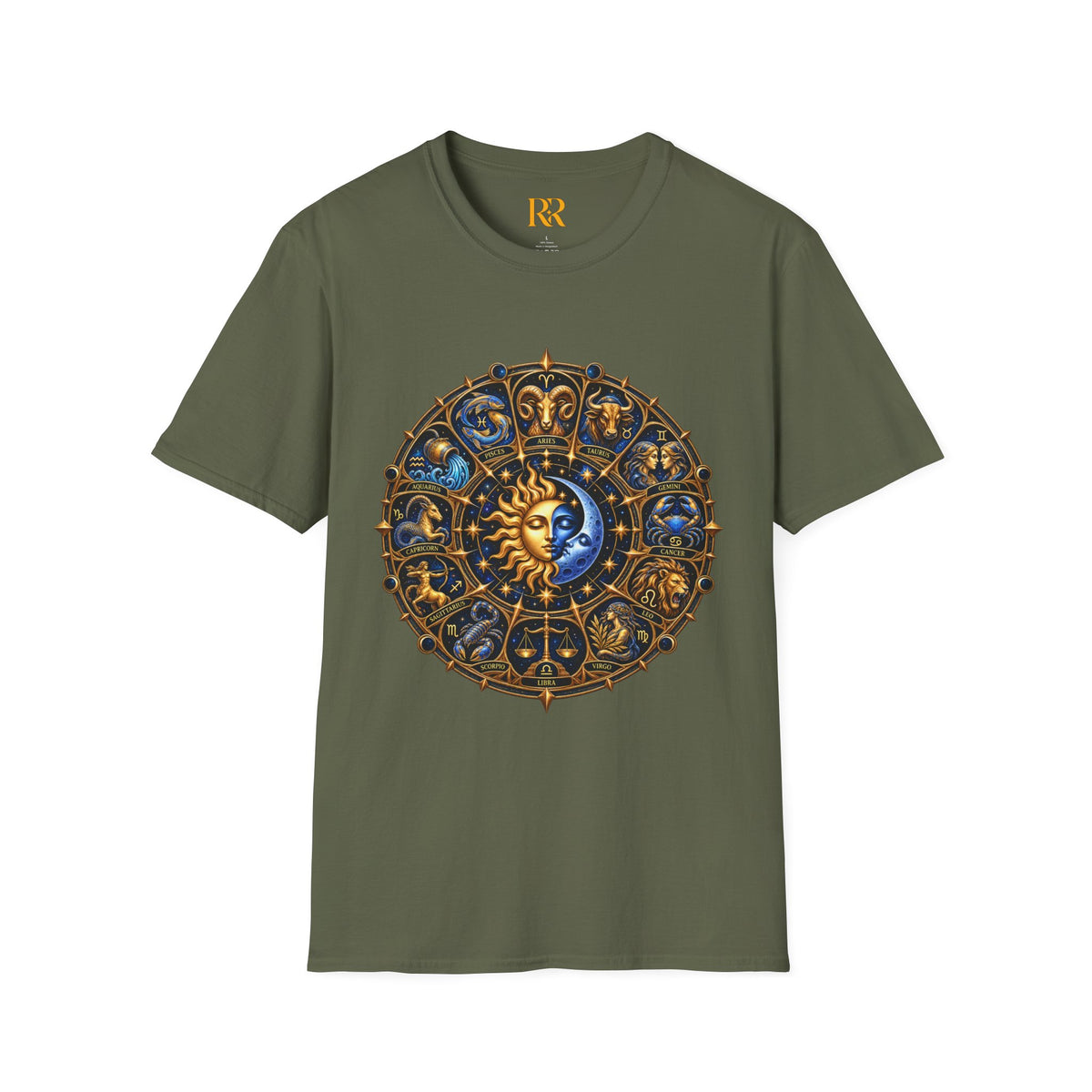 Celestial Sun and Moon Mandala T-Shirt