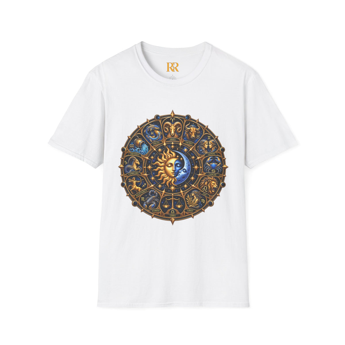 Celestial Sun and Moon Mandala T-Shirt