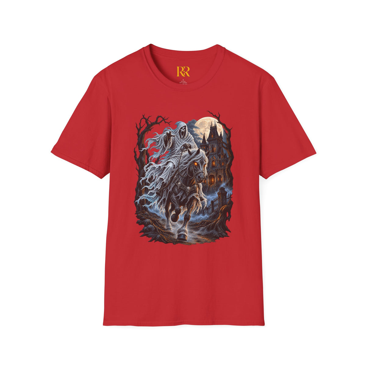 Dark Fantasy Grim Reaper Castle T-Shirt