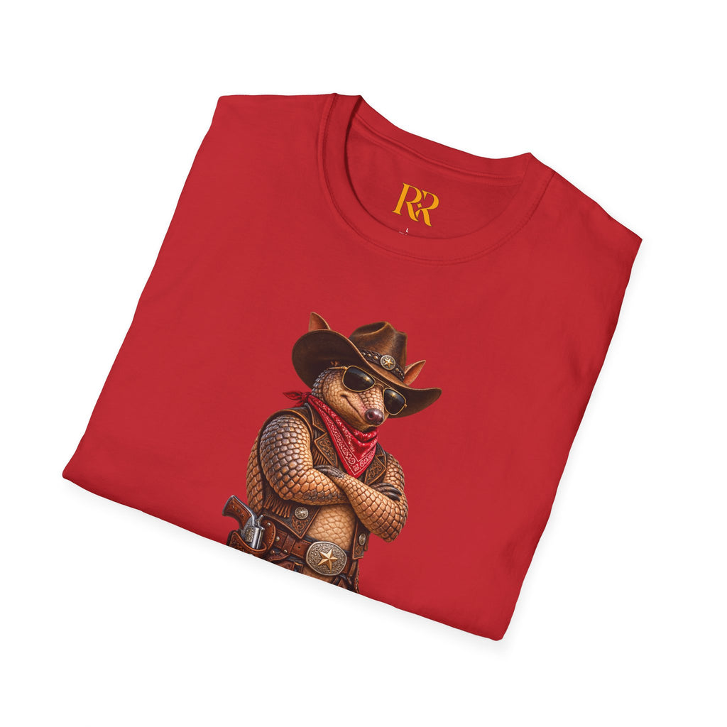 Cowboy Armadillo Western Graphic T-Shirt