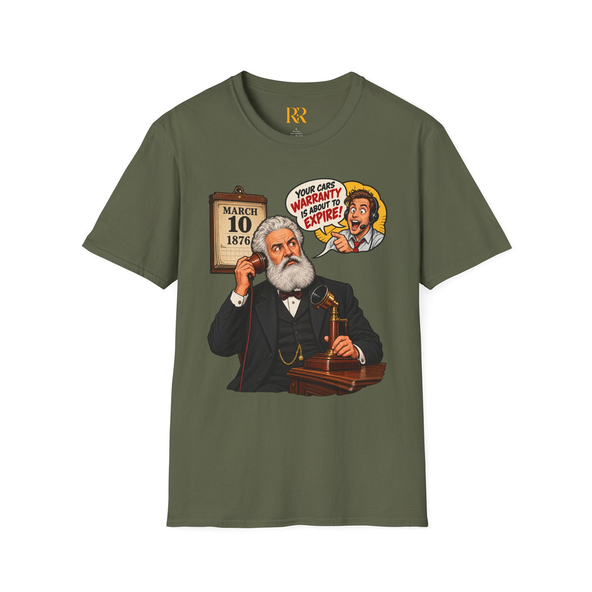 Alexander Graham Bell Telephone Patent T-Shirt – March 10, 1876 History Gift