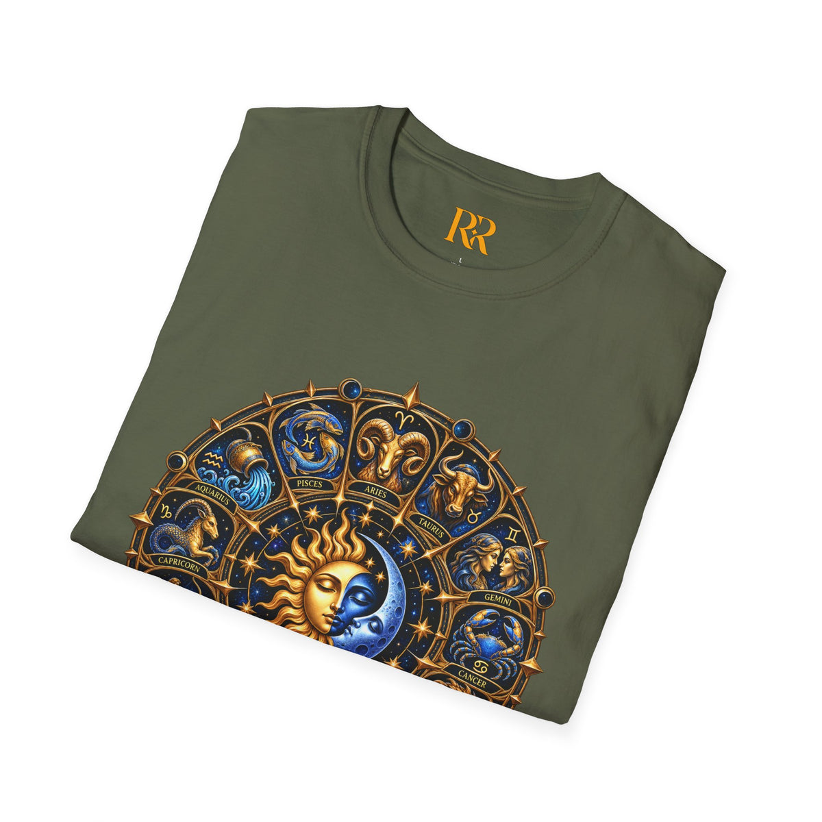 Celestial Sun and Moon Mandala T-Shirt
