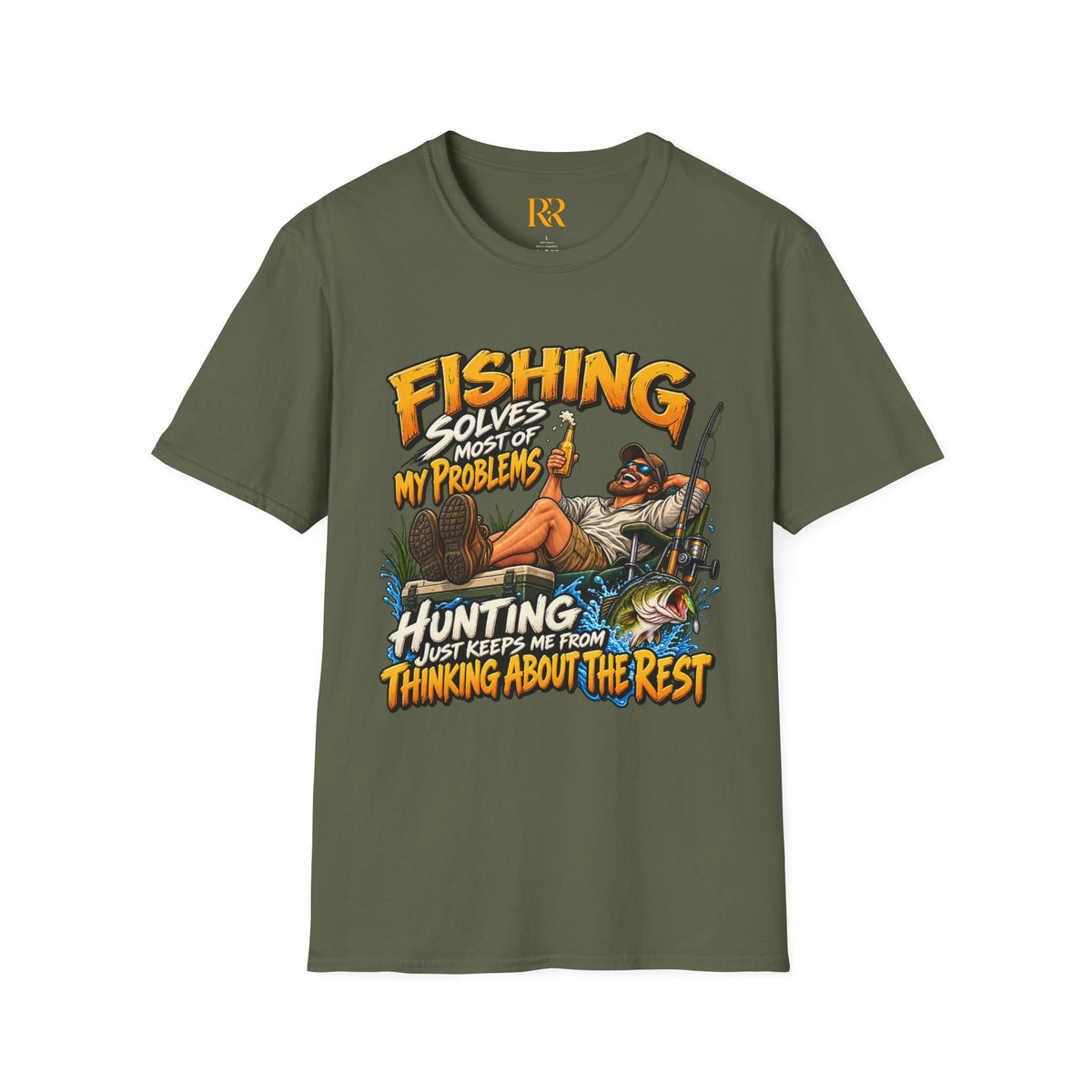 Fishing Solves Most of My Problems Hunting T-Shirt