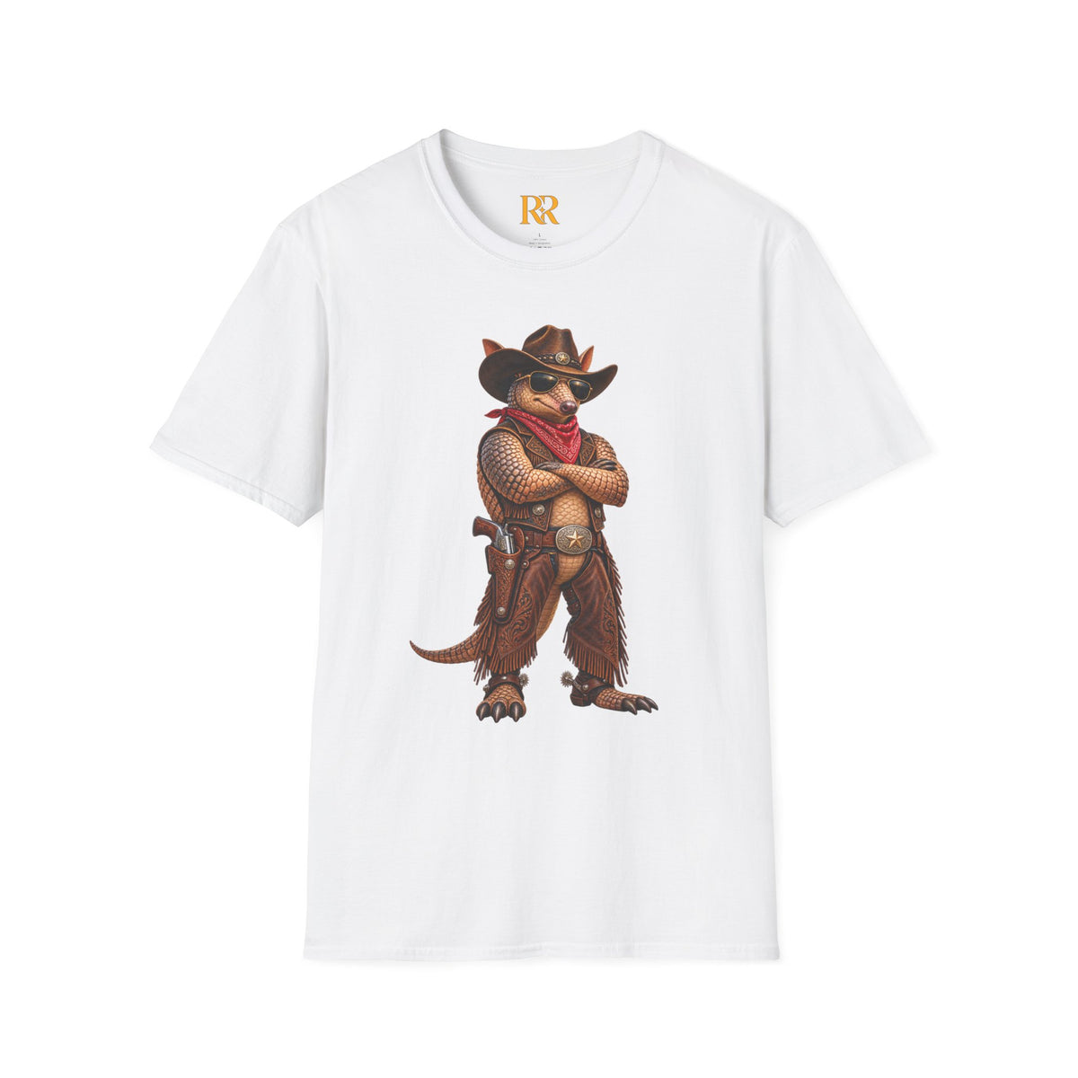 Cowboy Armadillo Western Graphic T-Shirt