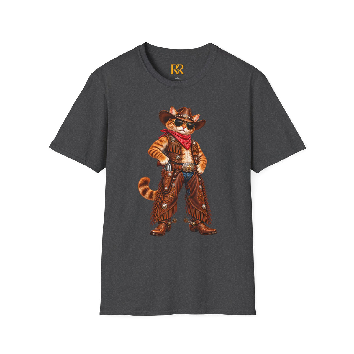 Funny Cowboy Cat T-Shirt – Western Animal Graphic Tee