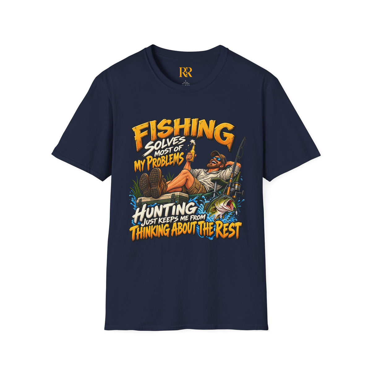 Fishing Solves Most of My Problems Hunting T-Shirt