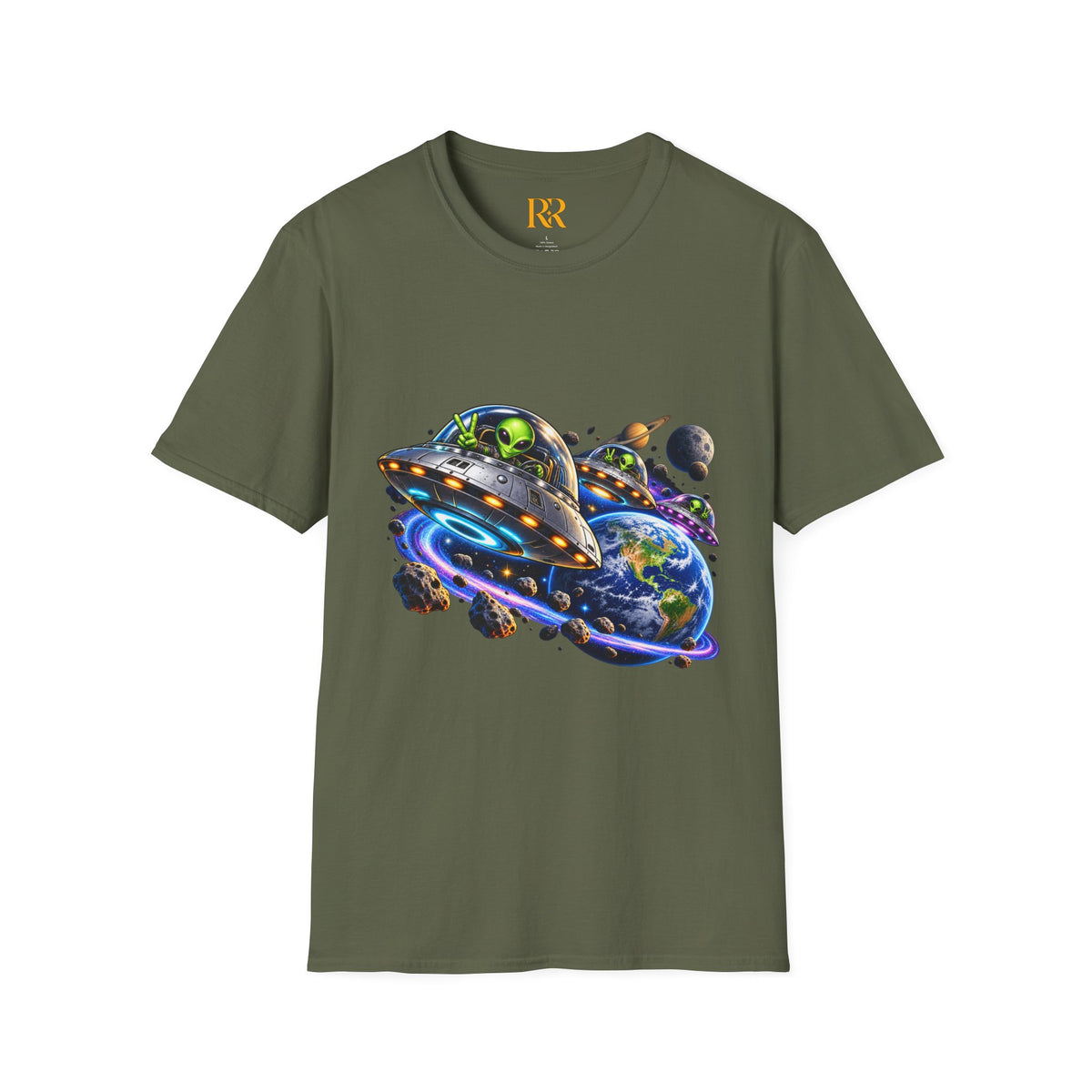 Cosmic UFO Alien Space Adventure T-Shirt
