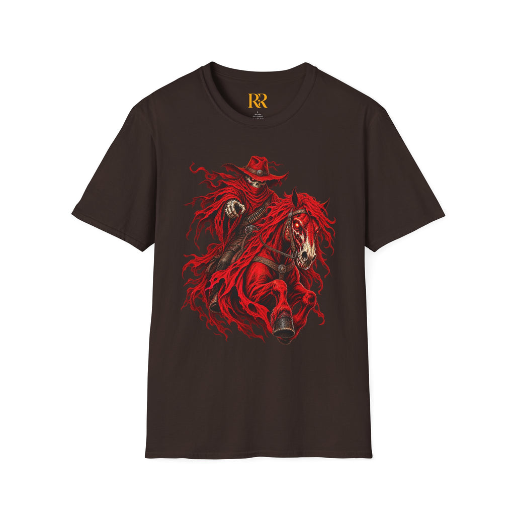 Red Gothic Horse Rider T-Shirt