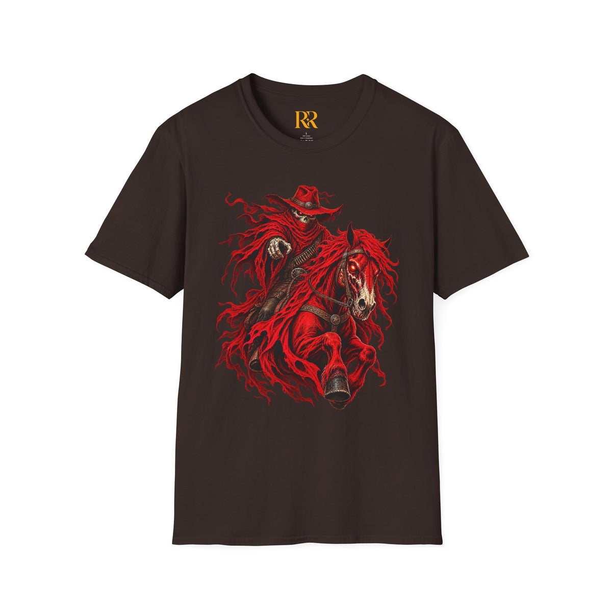 Red Gothic Horse Rider T-Shirt