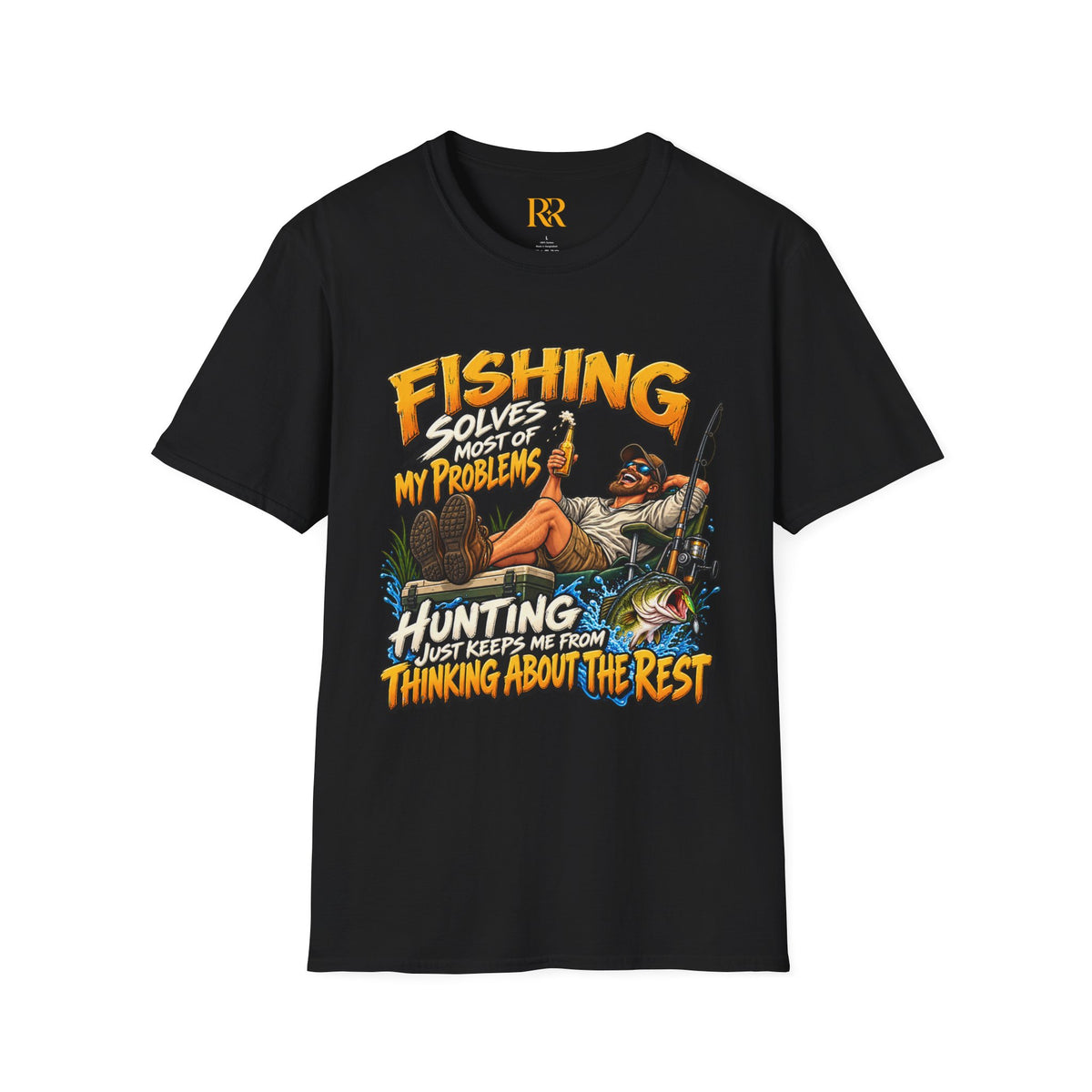 Fishing Solves Most of My Problems Hunting T-Shirt